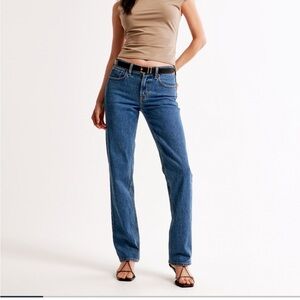 Abercrombie & Fitch Women's Blue Straight Leg Jeans